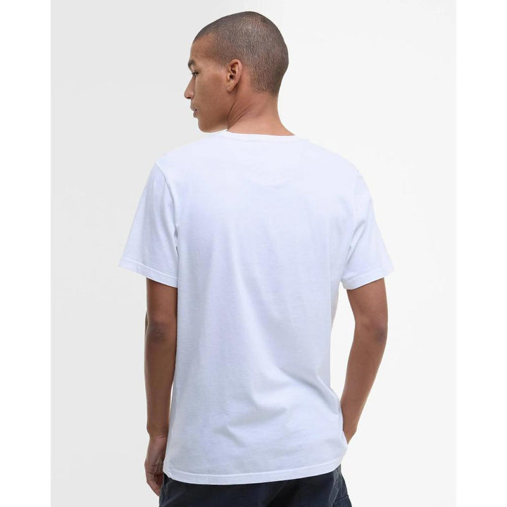 Barbour T-Shirt Sportiva Tartan Classic White Uomo