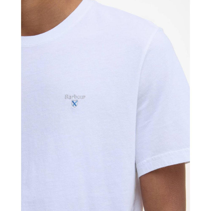 Barbour T-Shirt Sportiva Tartan Classic White Uomo