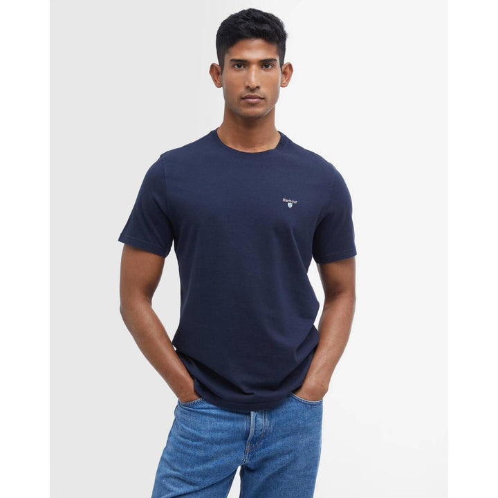 Barbour T-Shirt Sportiva Tartan New Navy Uomo