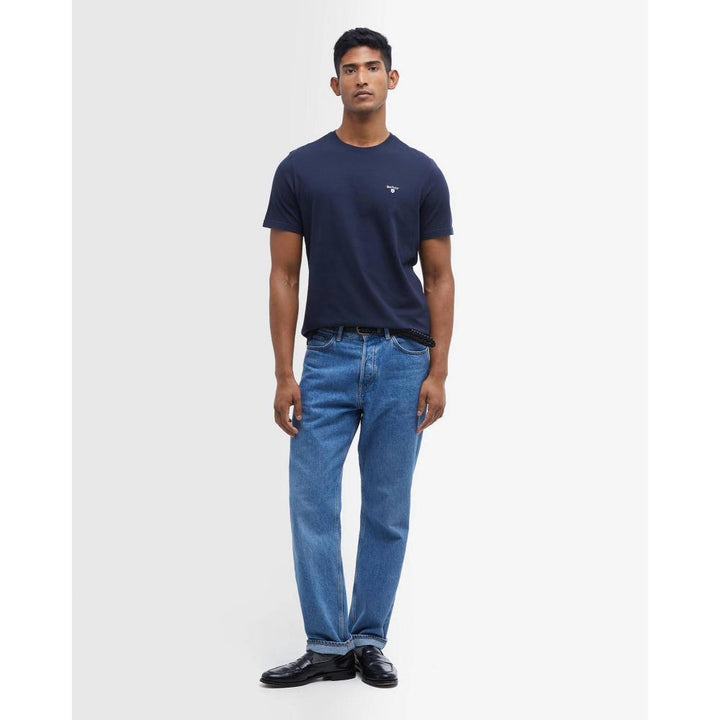 Barbour T-Shirt Sportiva Tartan New Navy Uomo