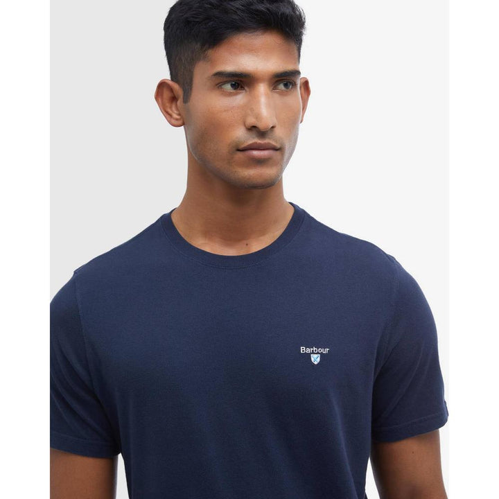 Barbour T-Shirt Sportiva Tartan New Navy Uomo