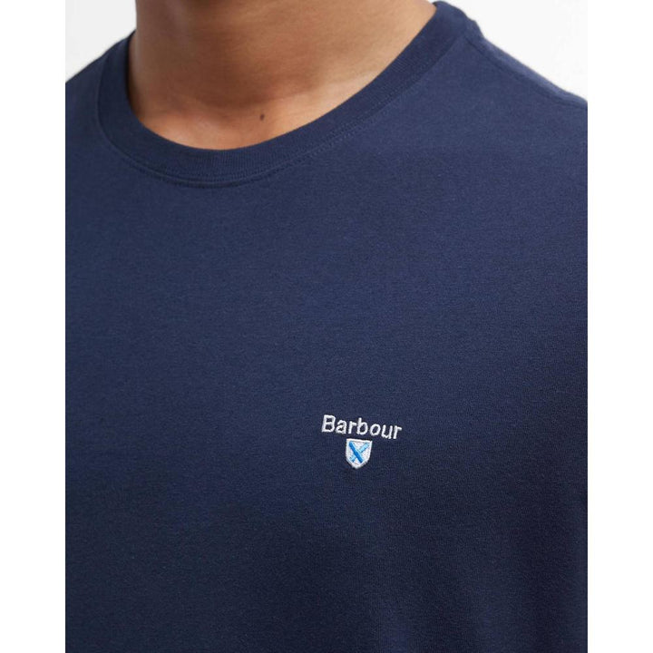 Barbour T-Shirt Sportiva Tartan New Navy Uomo