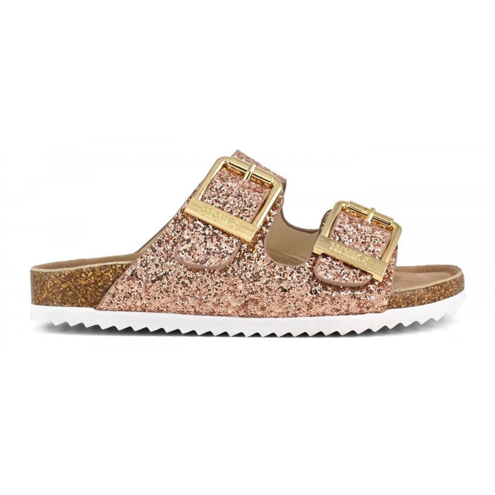Colors Of California Slofi Sandalo Glitter Pink Gold Donna