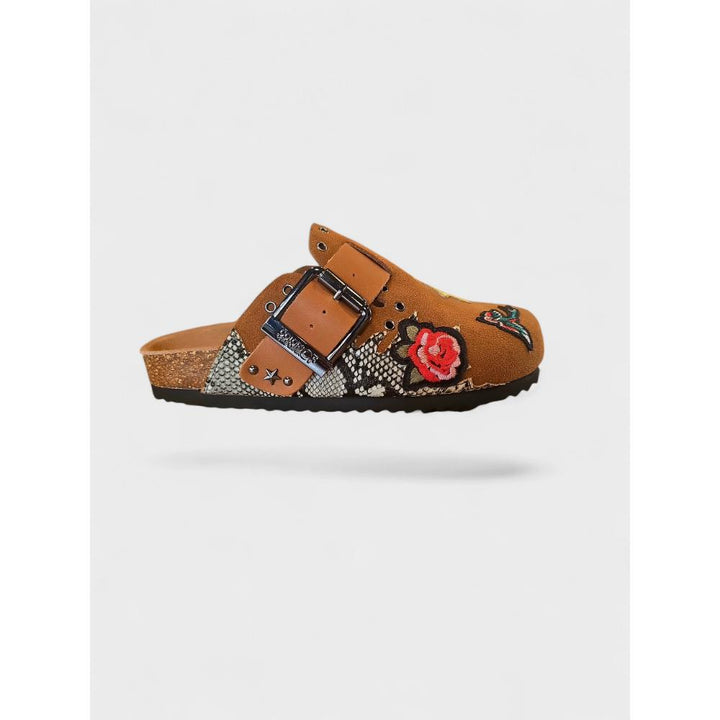 Colors Of California Sabot Sandal Tan Donna