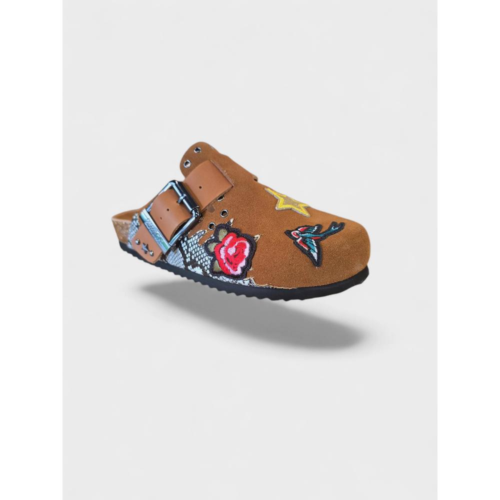 Colors Of California Sabot Sandal Tan Donna