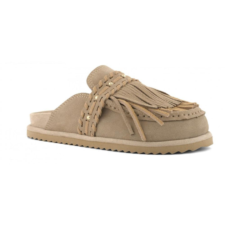 Colors Of California Slofiw Sabot In Pelle Scamosciata Donna Mud