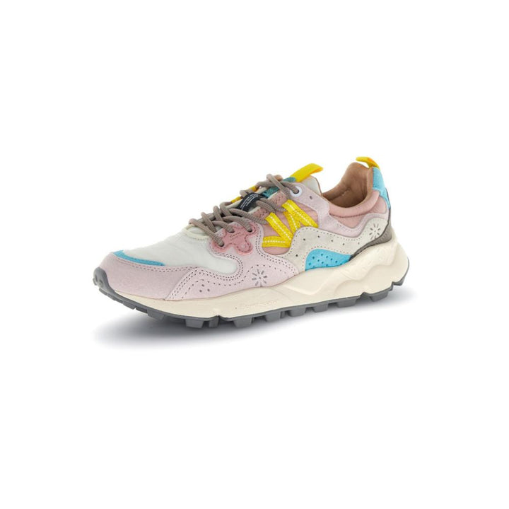 Flower Mountain Yamano 3 Suede Nylon Light Pink Off White Pink Donna