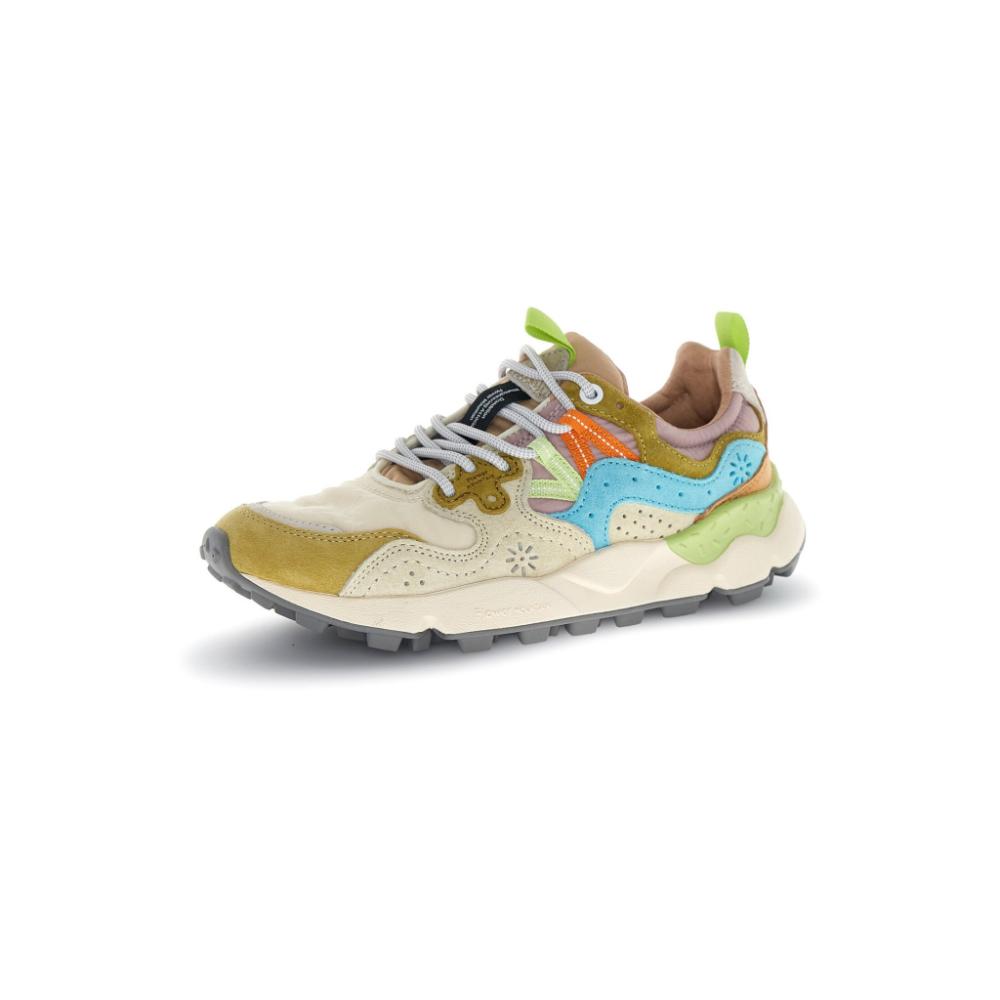 Flower Mountain Yamano 3 Suede Nylon Cream Milk Light Blue