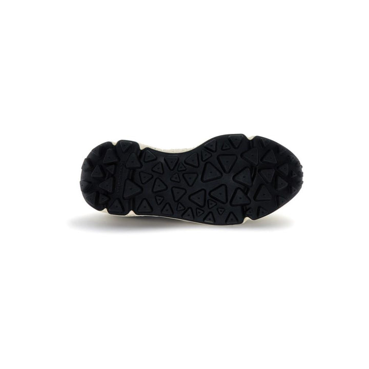 Flower Mountain Yamano 3 Sneakers In Suede Nylon Yellow Kaky Beige Uomo