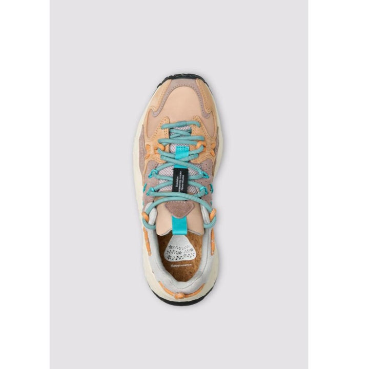 Flower Mountain Yamabushi Sneakers in Suede Tessuto Sabbia Tortora
