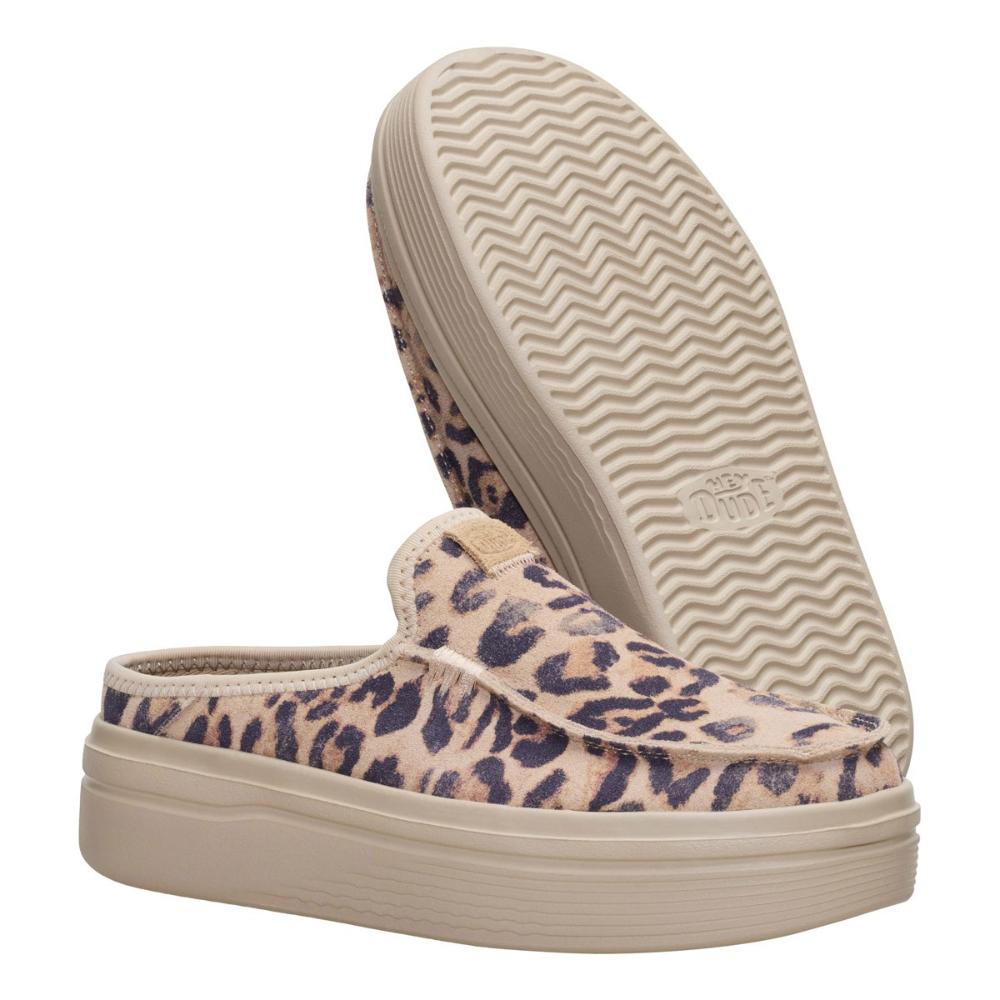 Hey Dude Austin Lift Classic Taupe Leopard Donna