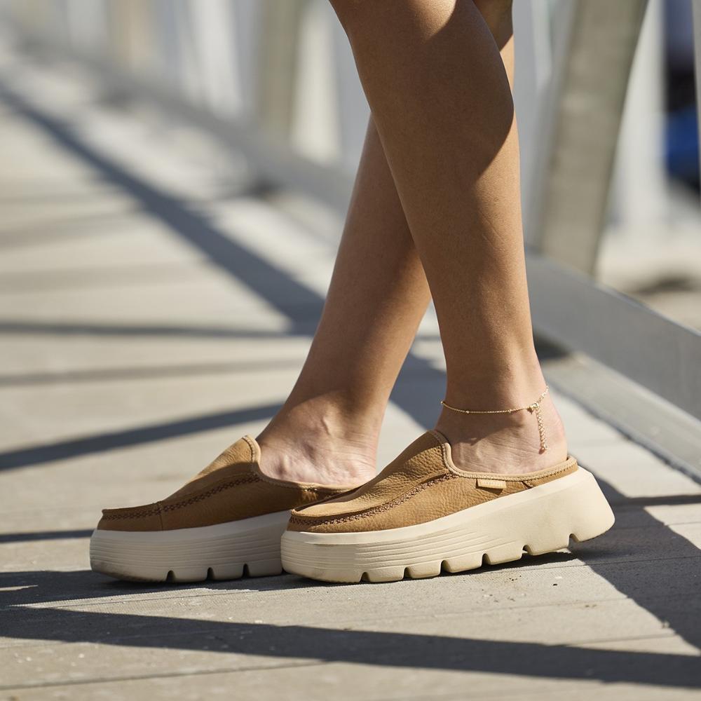 Hey Dude Austin Edge Leather Tan Donna