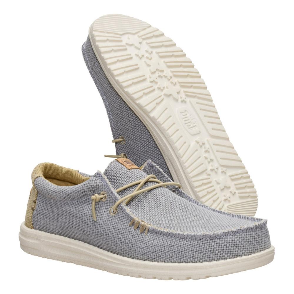 Hey Dude Wally Braided Flannel Grey Olive Grey Uomo