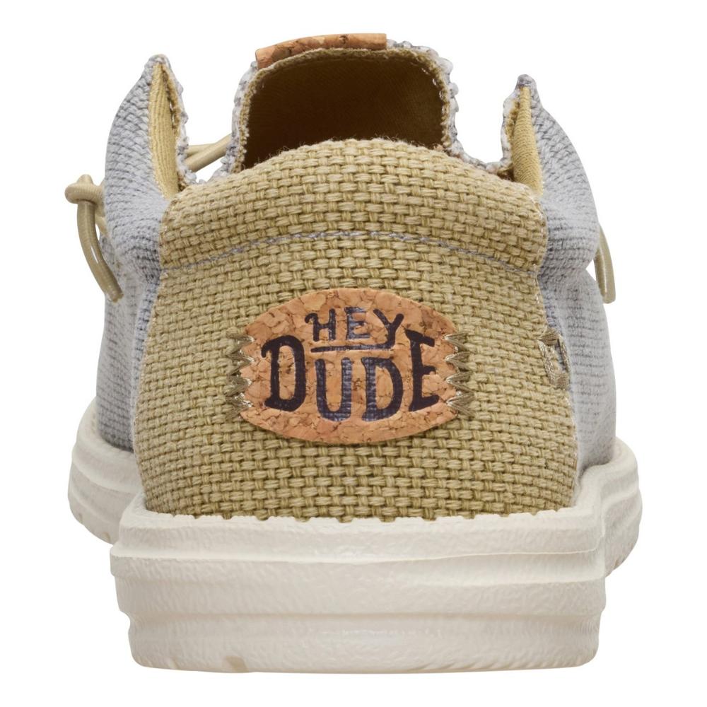 Hey Dude Wally Braided Flannel Grey Olive Grey Uomo