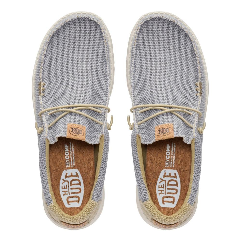 Hey Dude Wally Braided Flannel Grey Olive Grey Uomo