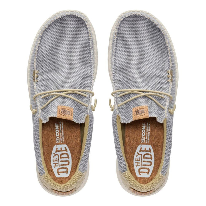 Hey Dude Wally Braided Flannel Grey Olive Grey Uomo