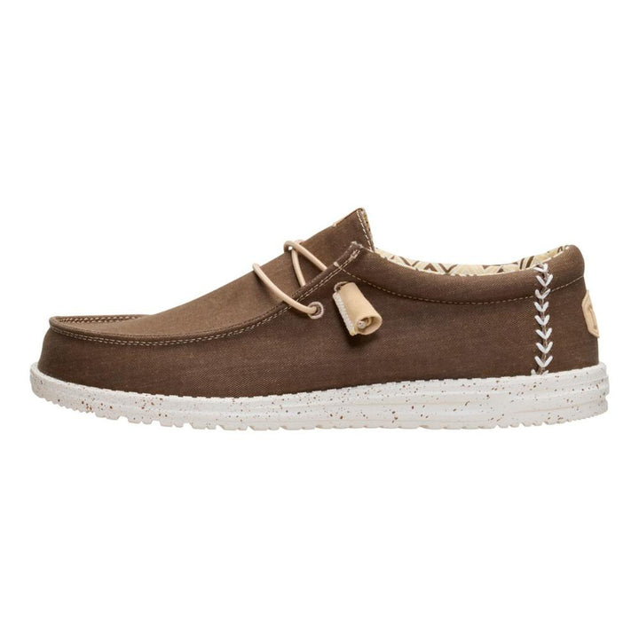 Hey Dude Wally Stretch Canvas Teak Brown Uomo