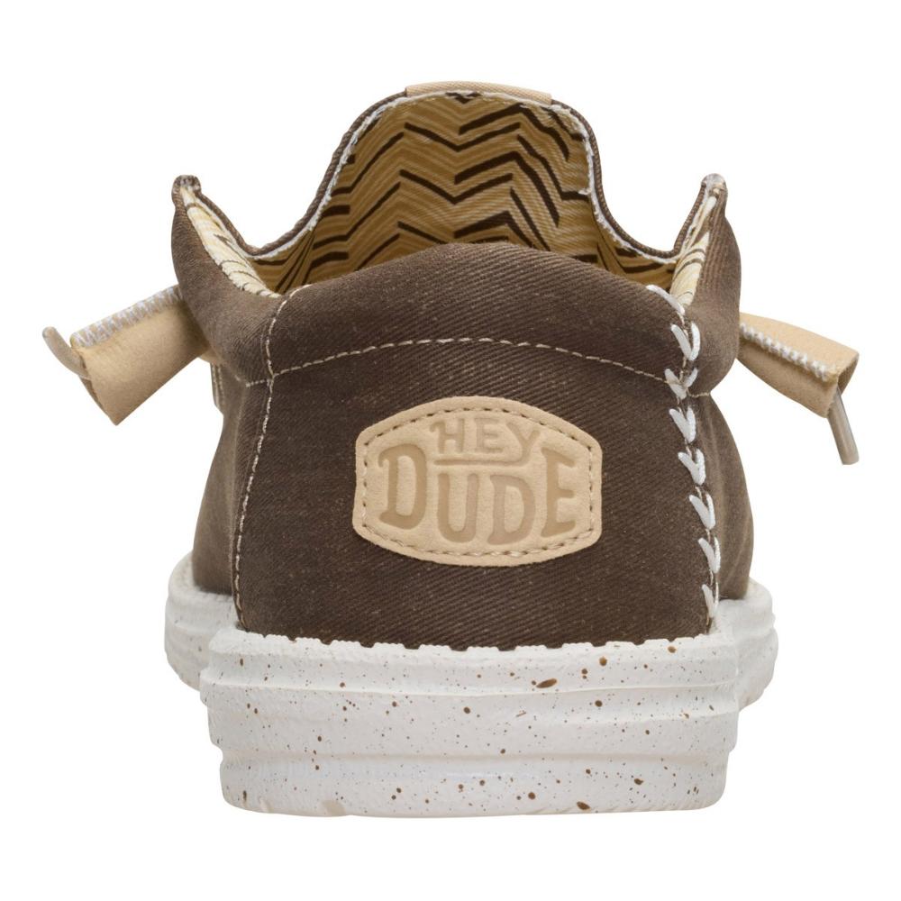 Hey Dude Wally Stretch Canvas Teak Brown Uomo