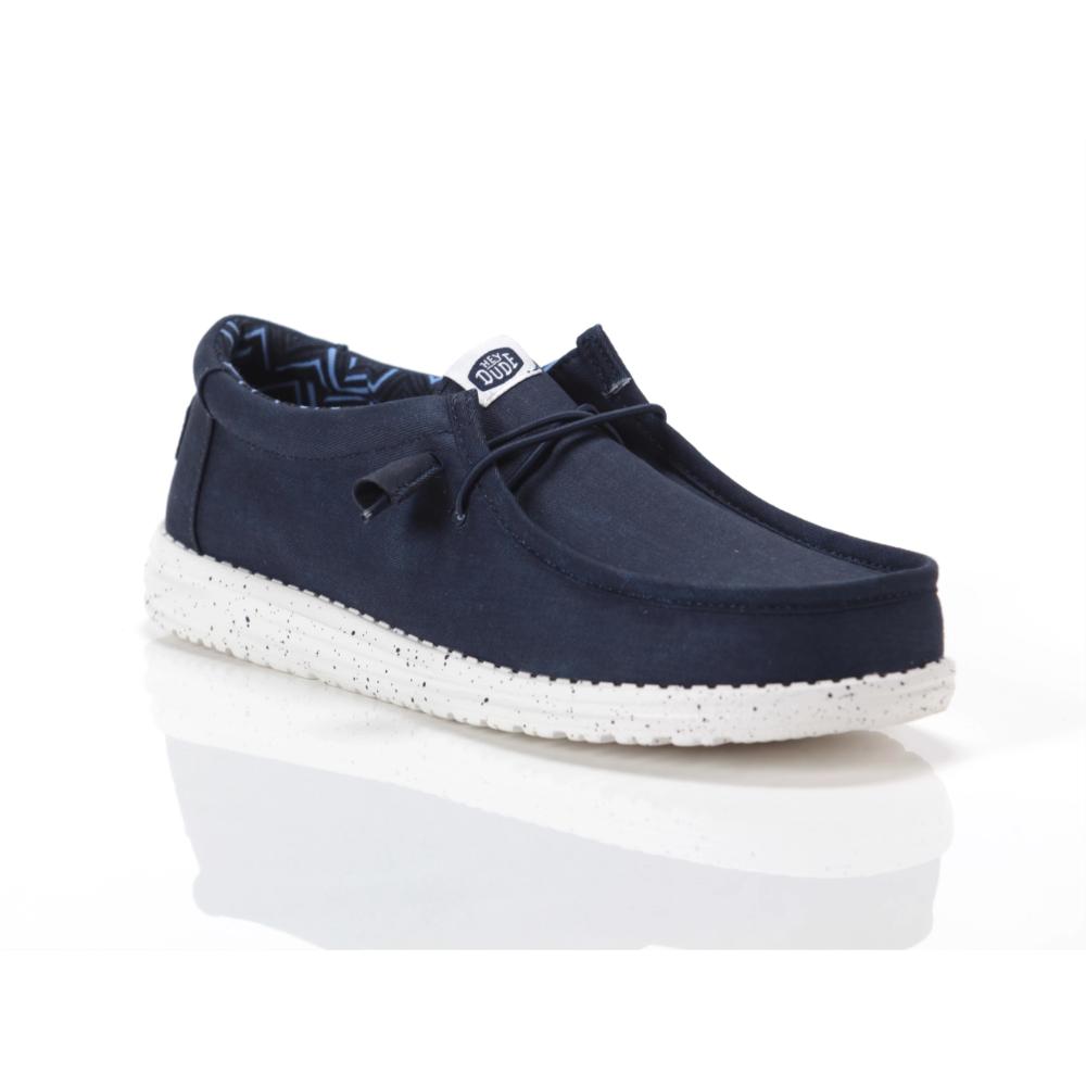 Hey Dude Wally Stretch Canvas Navy Uomo