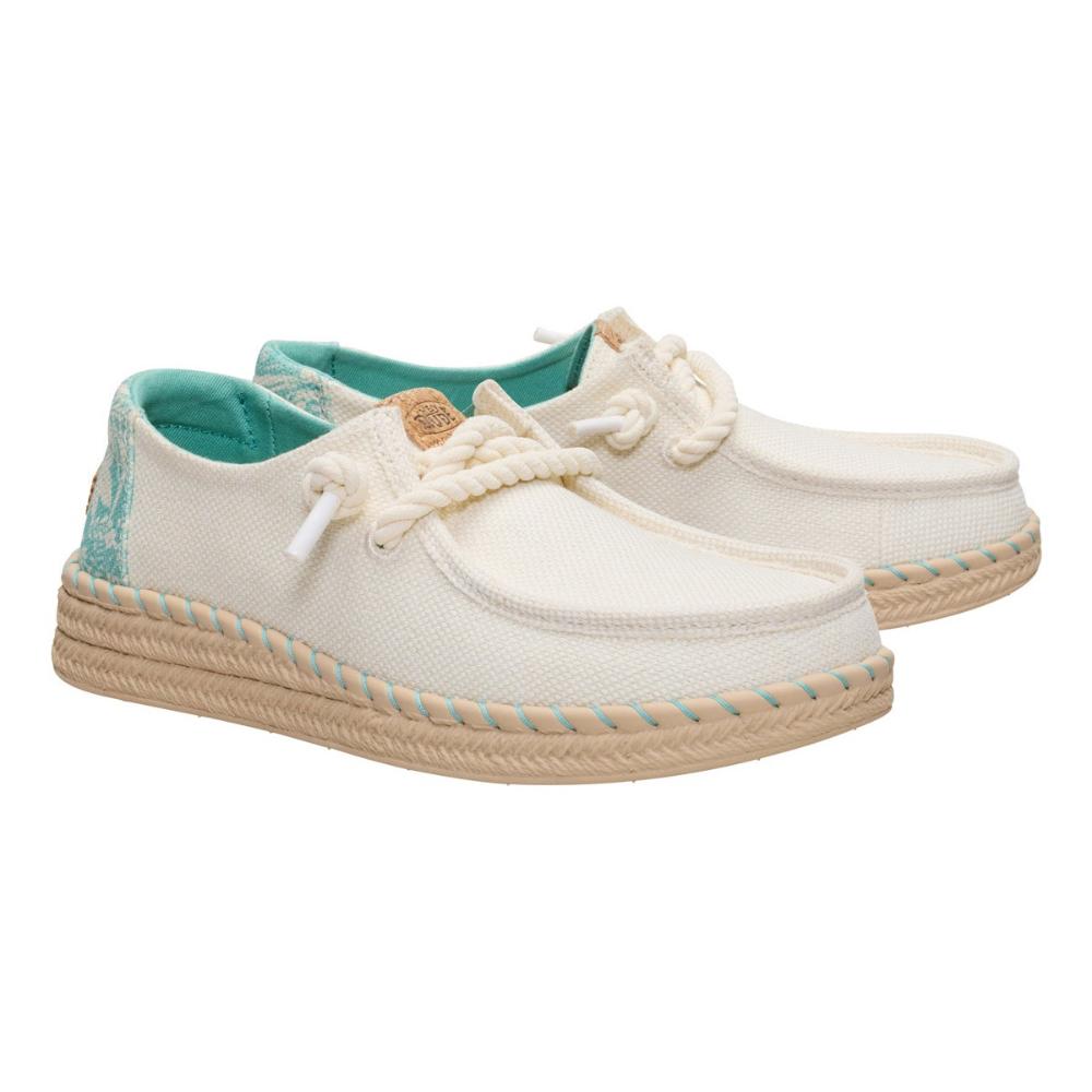 Hey Dude Wendy Espadrille Hibiscus Egret Multi Donna