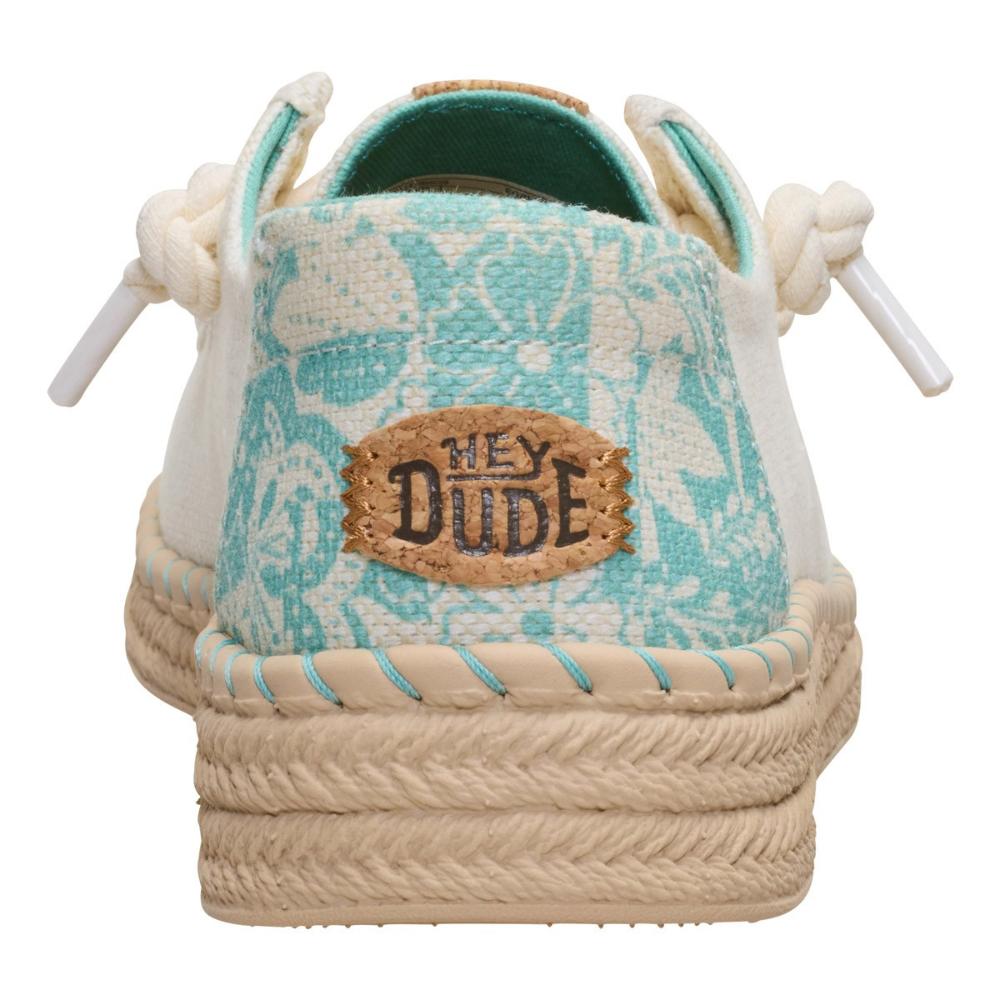 Hey Dude Wendy Espadrille Hibiscus Egret Multi Donna
