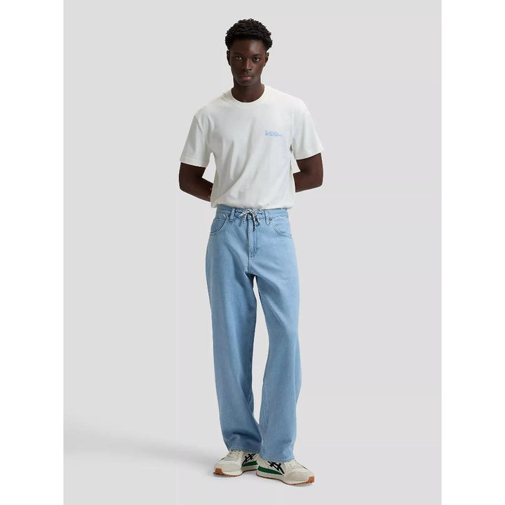 Lee Henry Baggy Drawstring Jean Light Stone Uomo