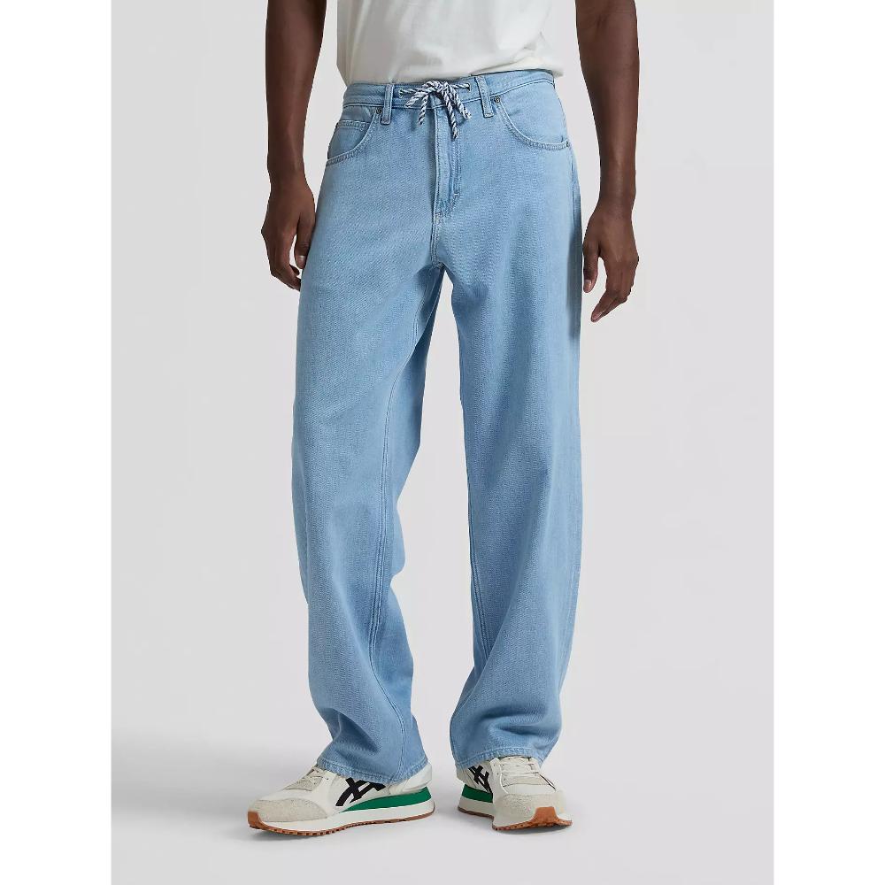 Lee Henry Baggy Drawstring Jean Light Stone Uomo