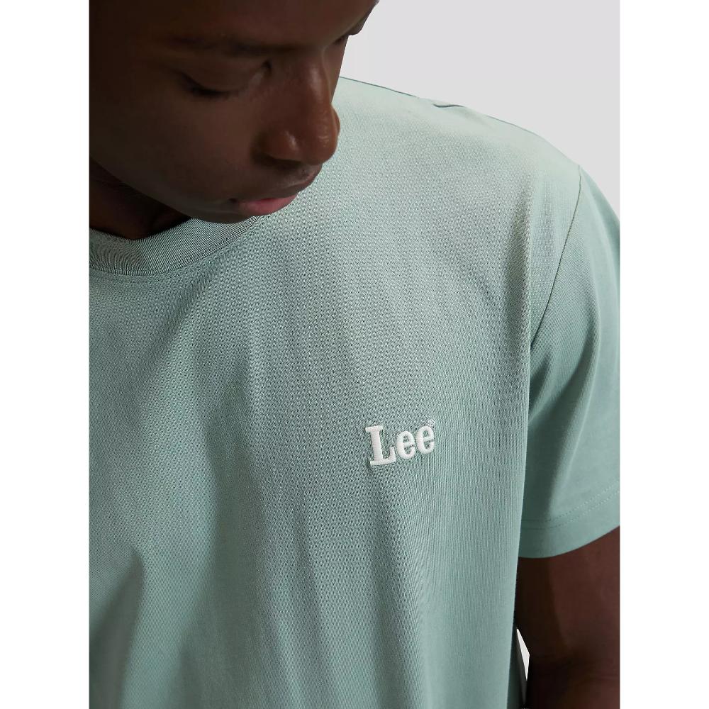 Lee Relaxed Small Logo Short Sleeve Tee Desert Sage Uomo