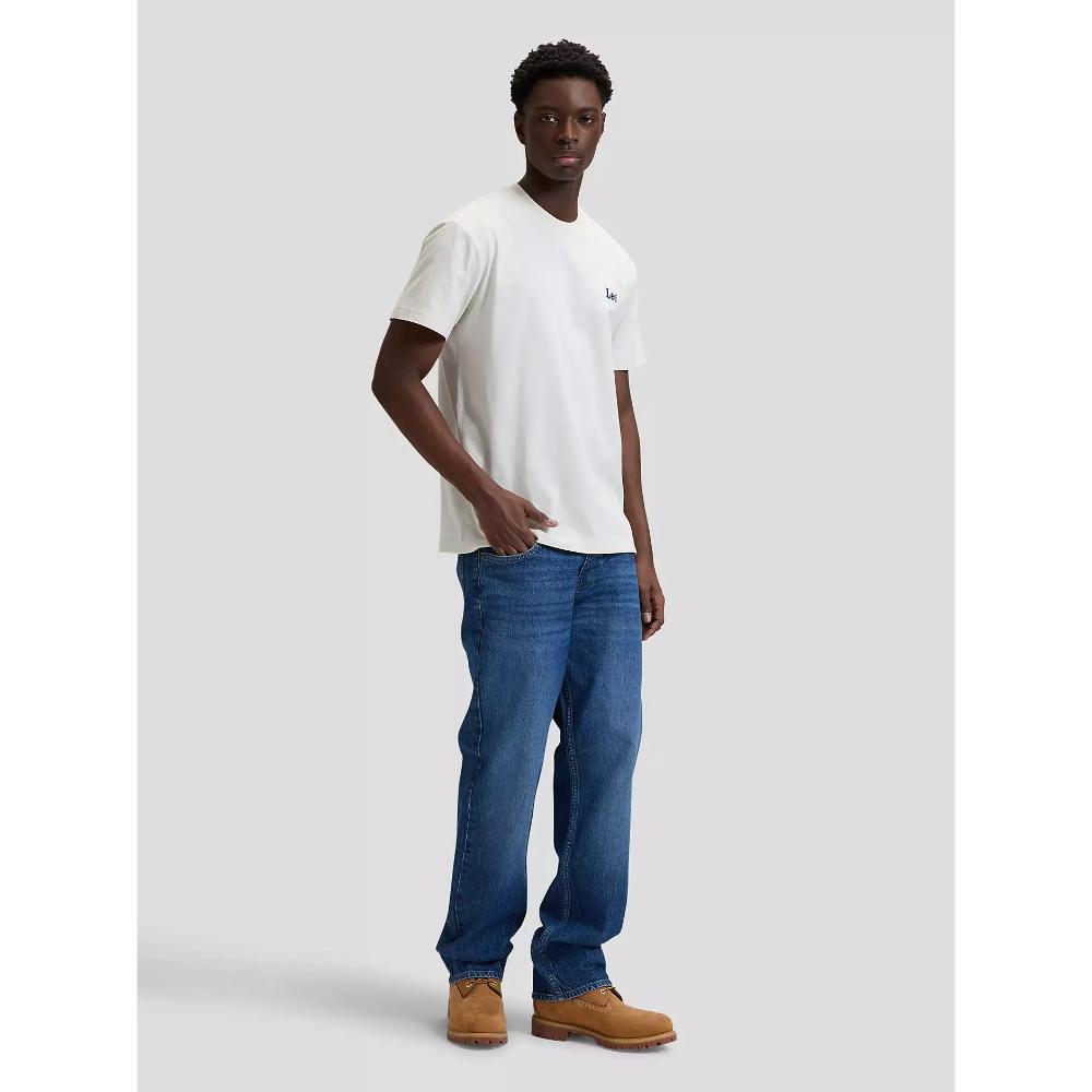 Lee Relaxed Small Logo Short Sleeve Tee Natural Uomo