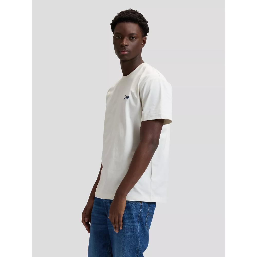 Lee Relaxed Small Logo Short Sleeve Tee Natural Uomo