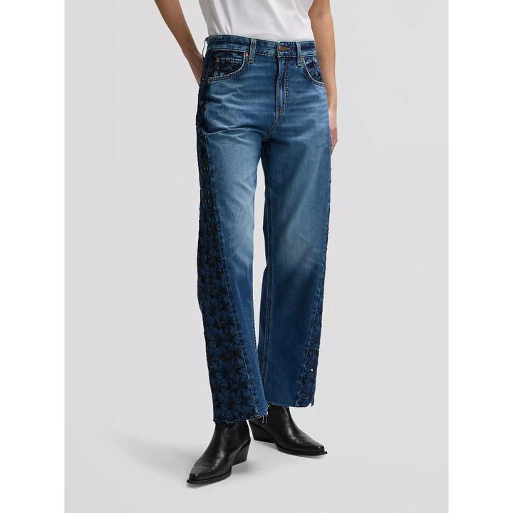 Lee Rider Loose Barrel Jean Jeans Blue Royalty Donna