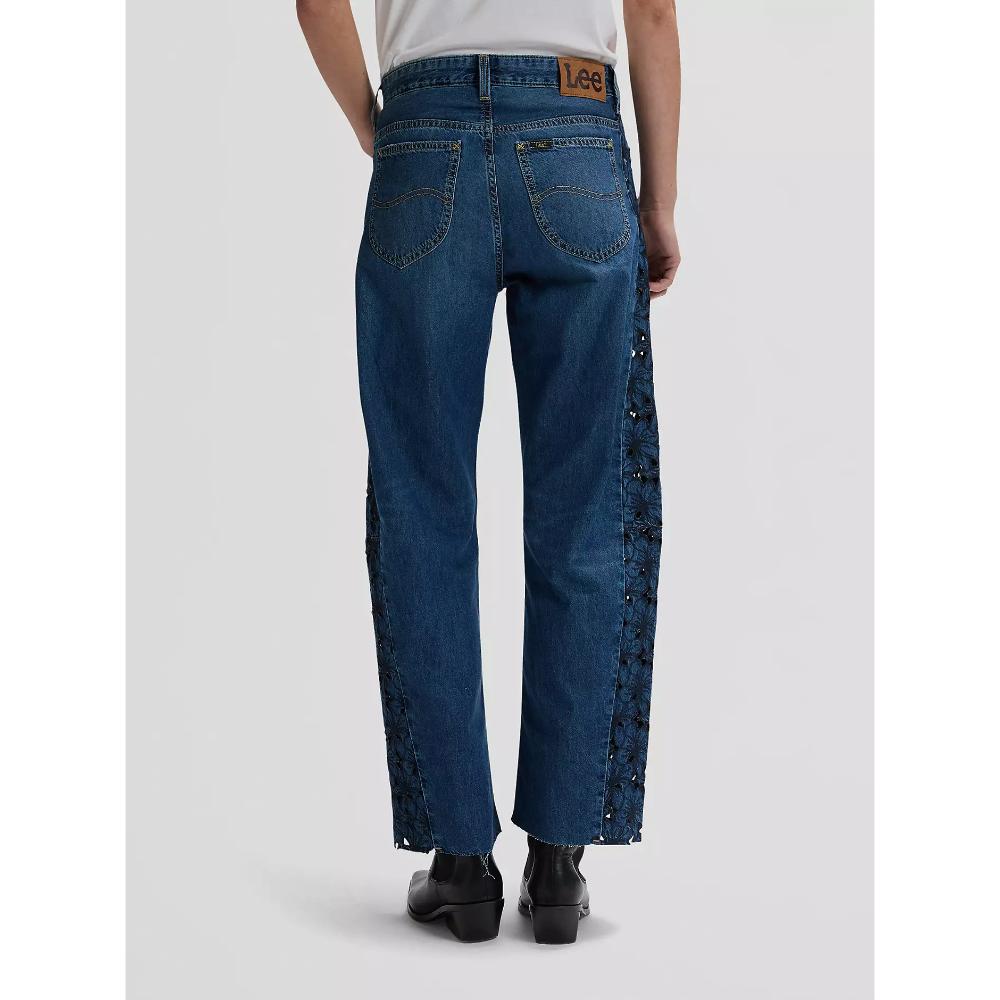 Lee Rider Loose Barrel Jean Jeans Blue Royalty Donna