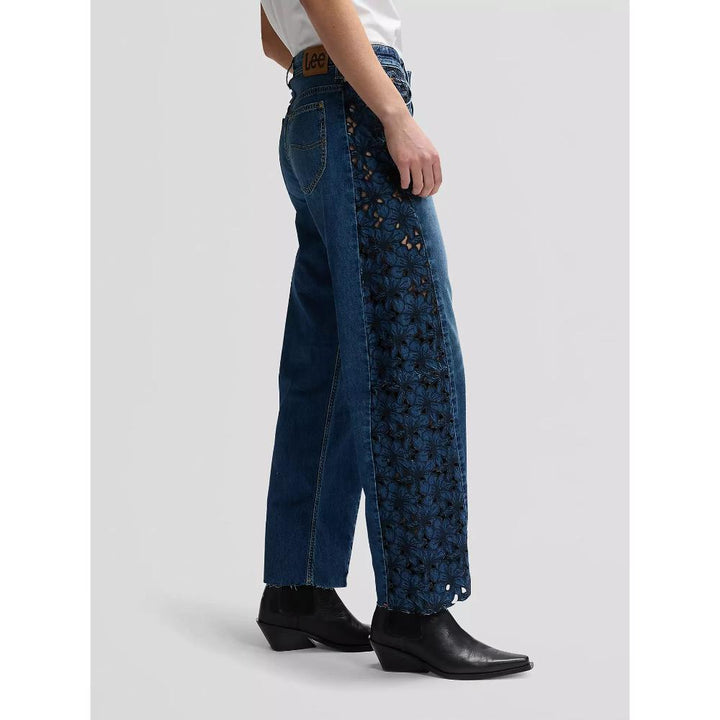 Lee Rider Loose Barrel Jean Jeans Blue Royalty Donna
