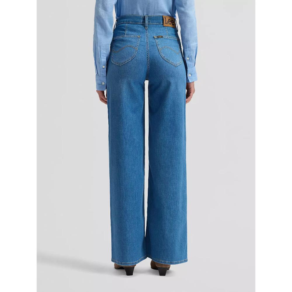 Stella Wide Leg Jean Lee da Donna Dye Star-Denim