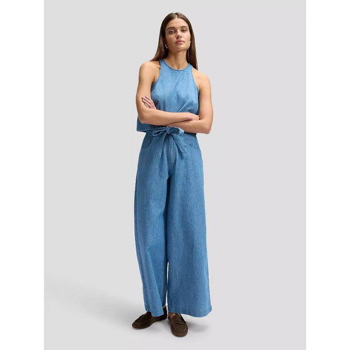 Lee Regular Lightweight Pleated Trouser Companion Piece Donna