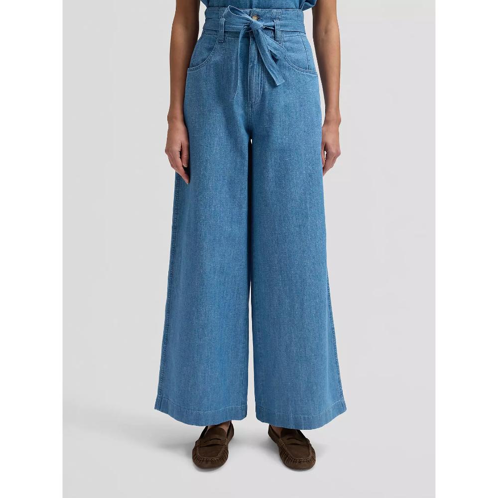 Lee Regular Lightweight Pleated Trouser Companion Piece Donna