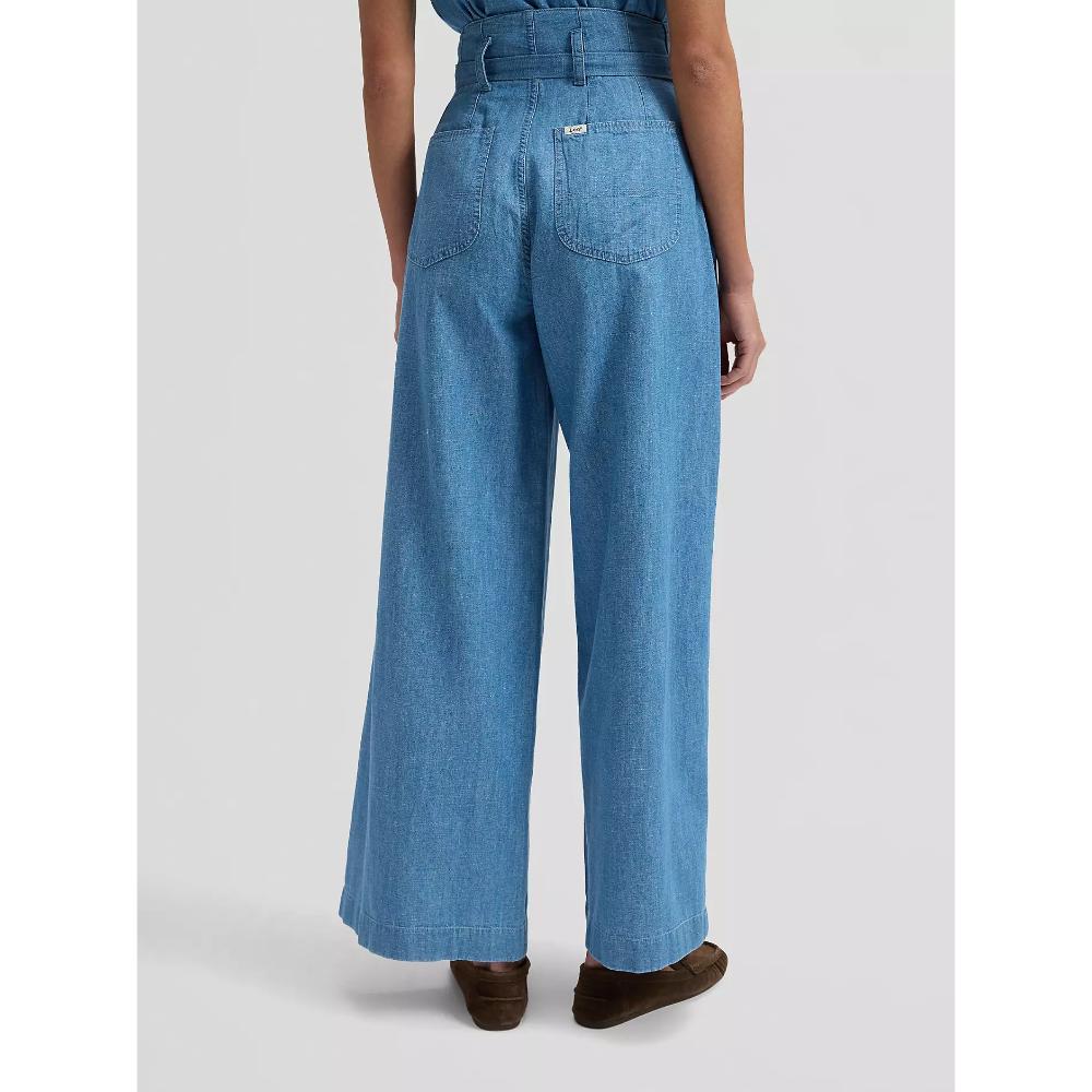 Lee Regular Lightweight Pleated Trouser Companion Piece Donna