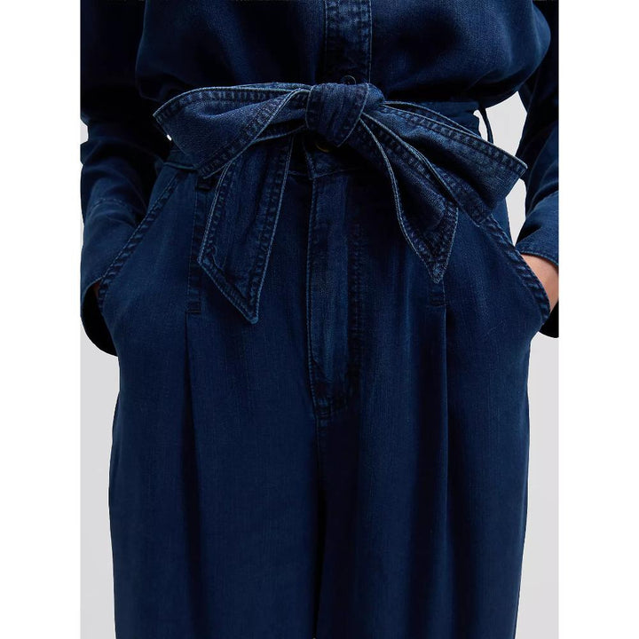 Lee Regular Pleated Wide Leg Lightweight Jean Sunset Ride Donna