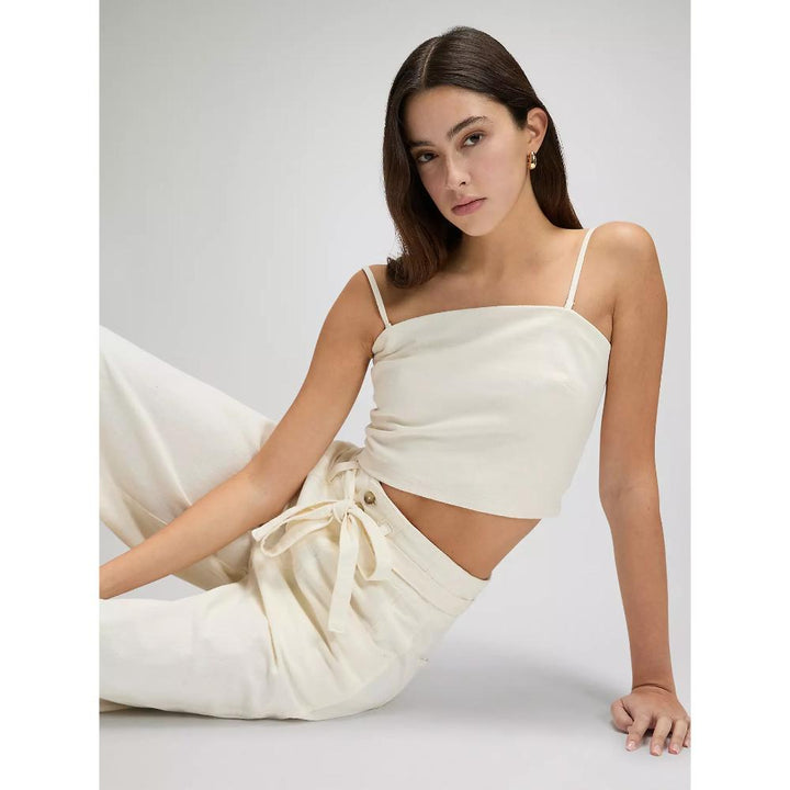 Lee Slim Strappy Tank Natural Donna
