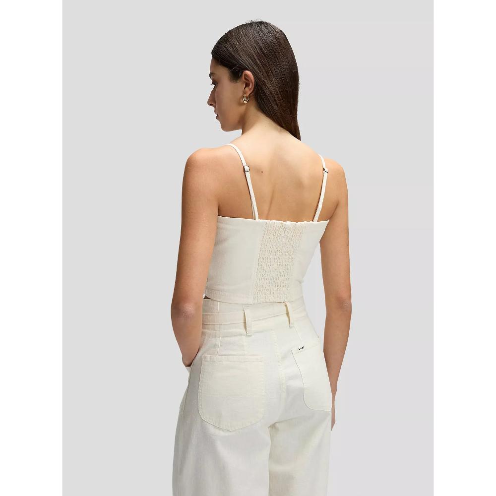 Lee Slim Strappy Tank Natural Donna