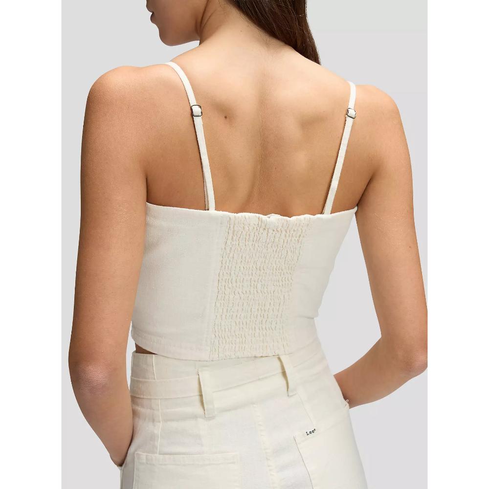 Lee Slim Strappy Tank Natural Donna