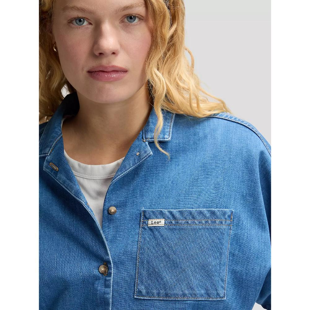 Lee Relaxed Lightweight Resort Shirt Dye Star Donna
