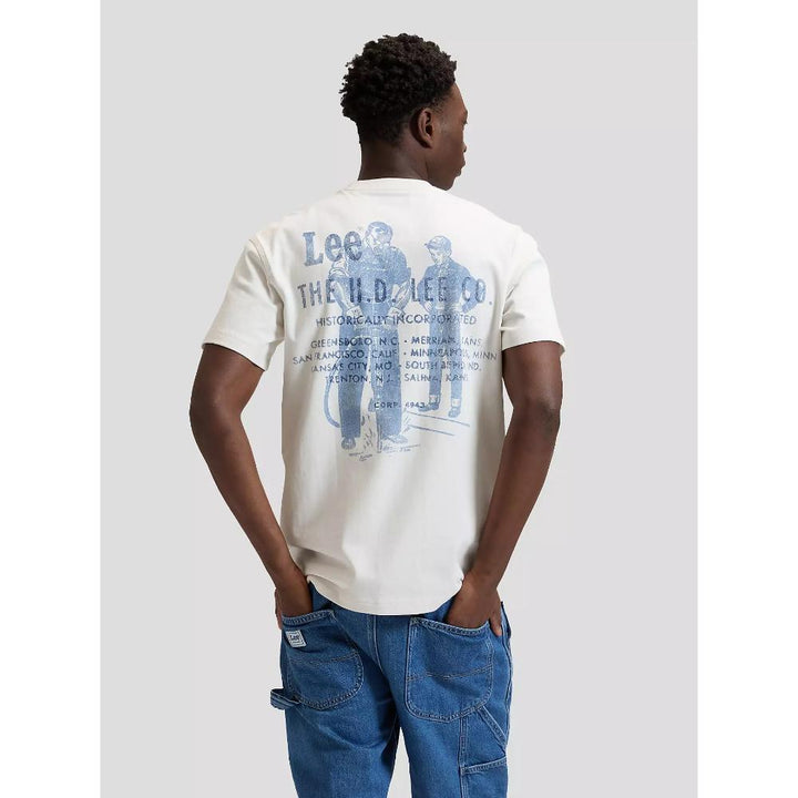 Lee Workwear Relaxed Worker Tee Natural Uomo