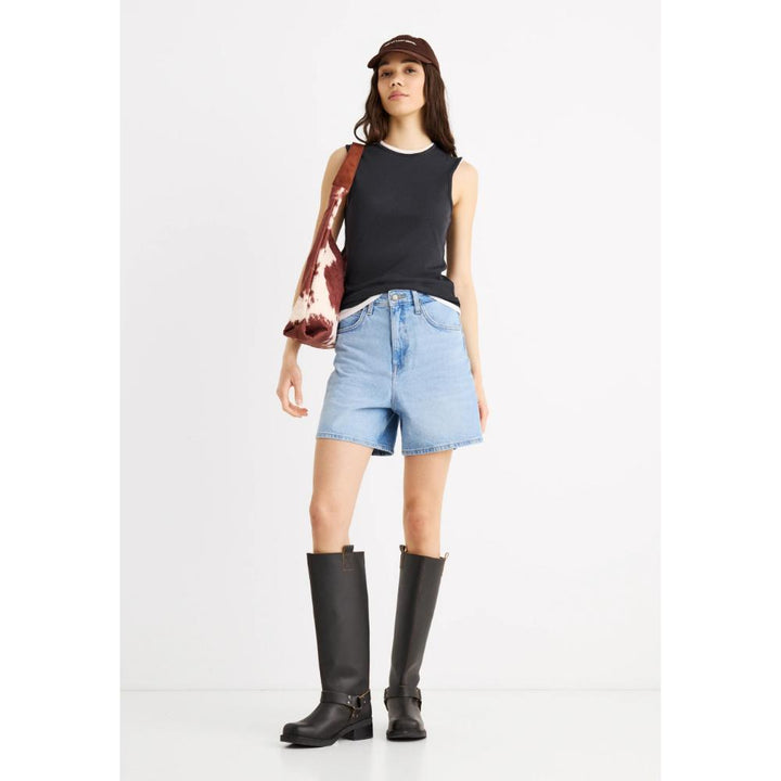 Lee Stella Shorts Di Jeans Aster Blue Donna