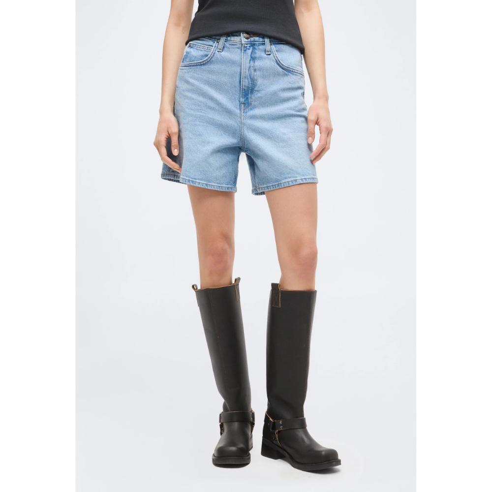 Lee Stella Shorts Di Jeans Aster Blue Donna