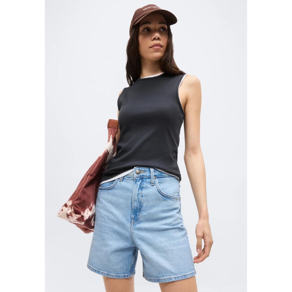 Lee Stella Shorts Di Jeans Aster Blue Donna