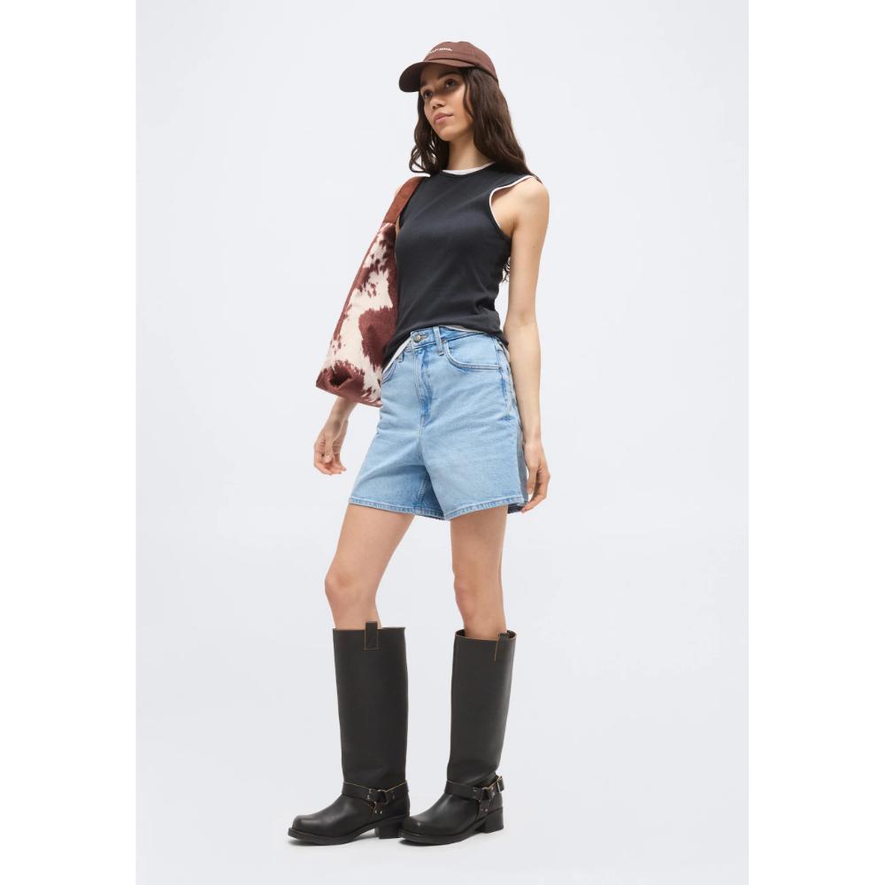 Lee Stella Shorts Di Jeans Aster Blue Donna