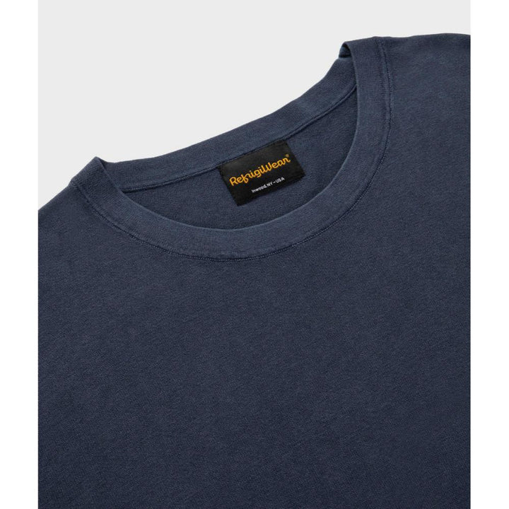 Refrigiwear Fargo Knit T-Shirt Navy Blazer Uomo