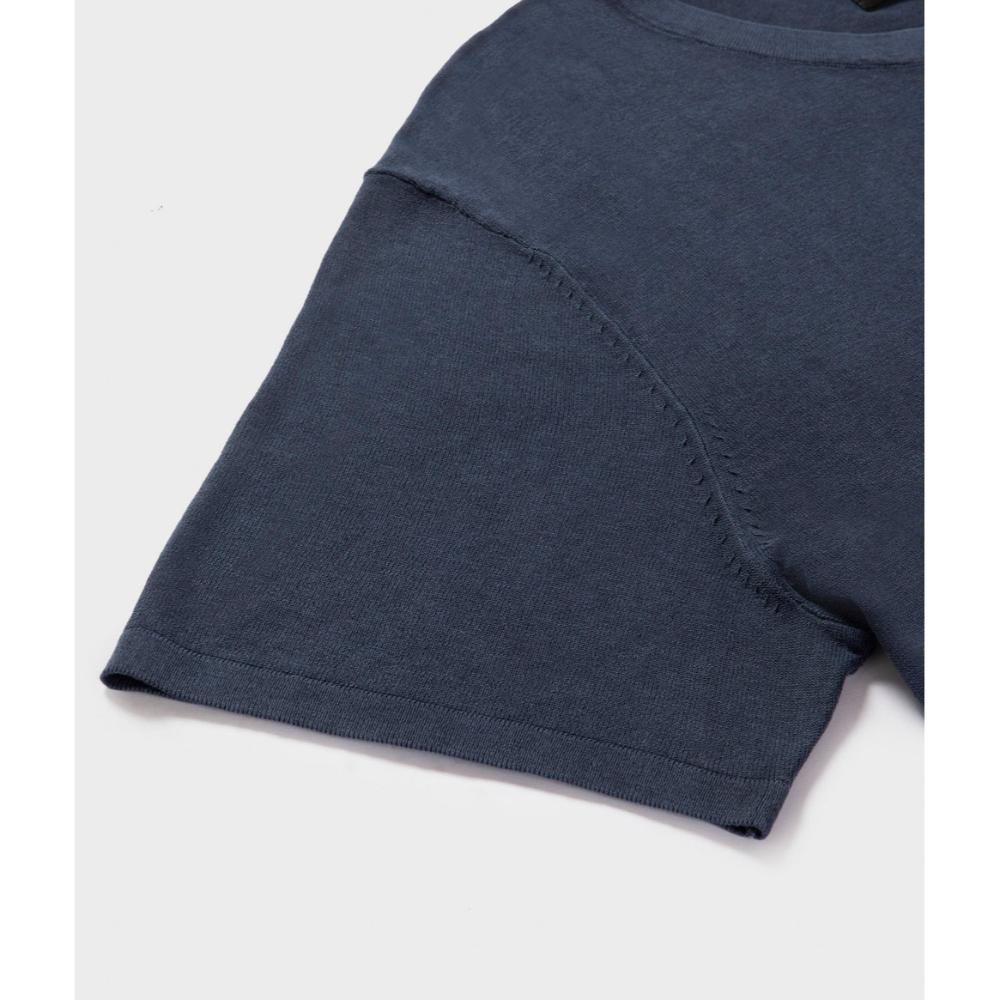 Refrigiwear Fargo Knit T-Shirt Navy Blazer Uomo