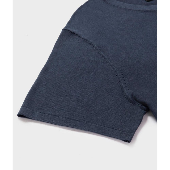 Refrigiwear Fargo Knit T-Shirt Navy Blazer Uomo